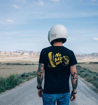 No Bad Days Motorcycle Pocket Tee Shirt